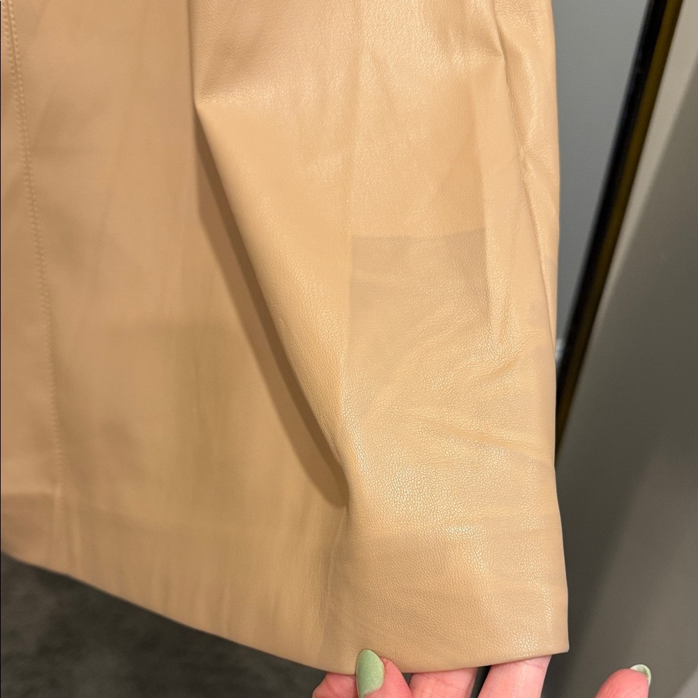 Hyacinth House taupe Midi Pencil Skirt with Front Slit Small (Flawed Gem) - Picture 9 of 9